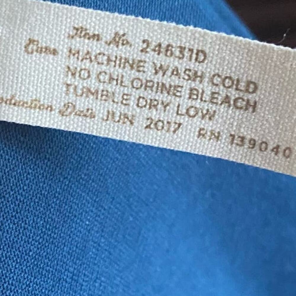 Matilda Jane Make Believe Hold The Key Teal Blue Crochet Trim Mini Dress Size M - Picture 8 of 8